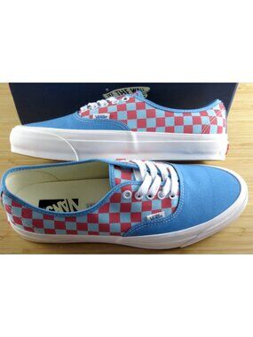 Vans Men's Lx Authentic 44 Checkerboard Heritage Blue Skate shoes Size 11 NIB